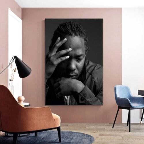 Kendrick Lamar Poster Hip Hop Rapper Pop Music Star Album Canvas Print Art Wall Painting Home Decoration Gift