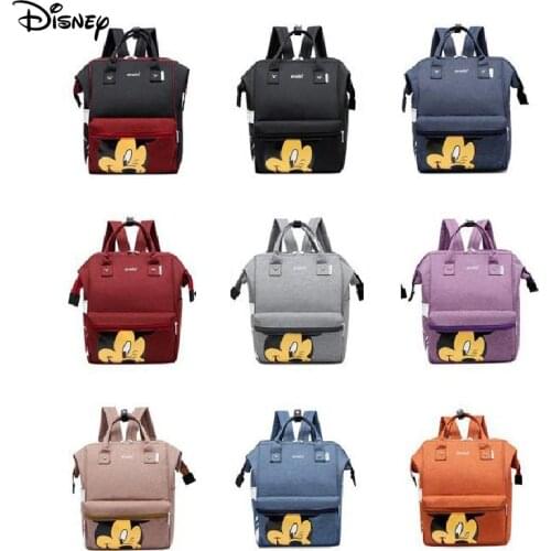 Disney Nappy Backpack Bag Mummy Large Capacity Bag Mom Baby Multi-function Waterproof Outdoor Travel Diaper Bags For Baby Care