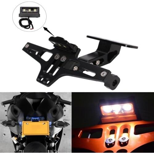 Universal Motorcycle License Plate Mount Holder Moto Bracket Frame For YAMAHA xmax 125 300 R1 3 Honda msx 125 forza 300