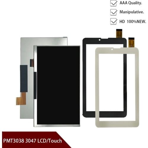 New 7'' inch lcd display Touch Screen Digitizer Panel For Prestigio MultiPad Wize 3038 3G PMT3038 3047 PMT3047 Tablet Sensor