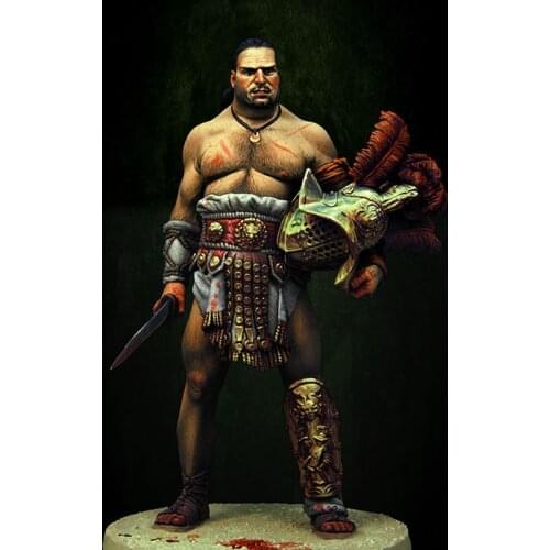 1/18 90MM Ancient heroic Gladiator Rome man Resin figure Model kits Miniature gk Unassembly Unpainted