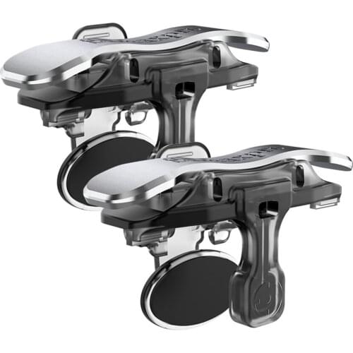 1 Pair PUBG Mobile Phone Game Trigger Controller Joystick Shoot for 4-13mm Thickness Gamepad Fire Button Aim Button Shooter