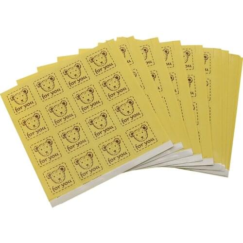 160pcs/ batch stickers sticker, kraft 27*27mm handmade stationery stickers, gifts, sealing labels stickers for children