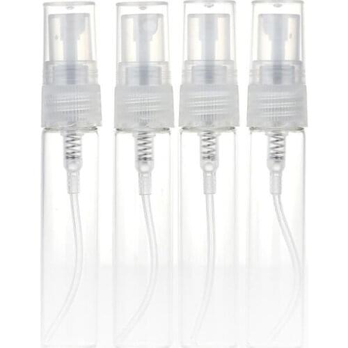 3ML Mini Sample Perfume Bottles Atomizer Empty Refillable Pump Spray Glass Perfume Vials LX2528