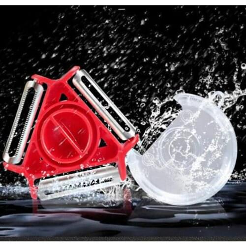 3 in 1 Magic Trio Peeler Set Slicer Stainless Steel Peeler Shredder Julienne Cutter Multi Peel Blade Grater Kitchen Tool