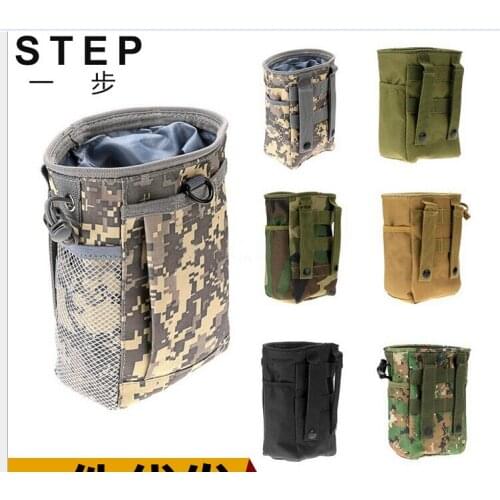 50pcs/lot RAPID DUMP POUCH AMMO POCKET MOLLE MODULAR TACTICAL ARMY AIRSOFT OLIVE Operation Camo compliments MTP / Multicam