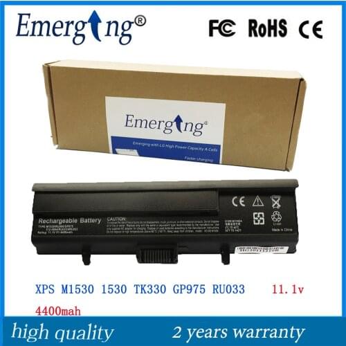 11.1V High Quality New Laptop Battery for Dell XPS M1530 1530 TK330 GP975 RU033 RU006 312-0662 451-10528 PP28L T330