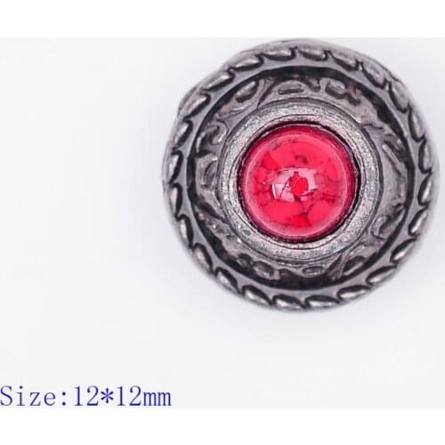 10PC 12MM TURQUOISE RETRO SLIVER FLORAL ROPE LEATHER CRAFT BELT CONCHOS SCREW BACK