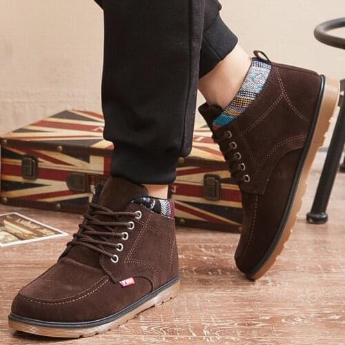 Ankle Boots Nice Break Out Men Boots For Snow Winter Boots for Men Shoes Warm Short Plush Fur Winter rgb56