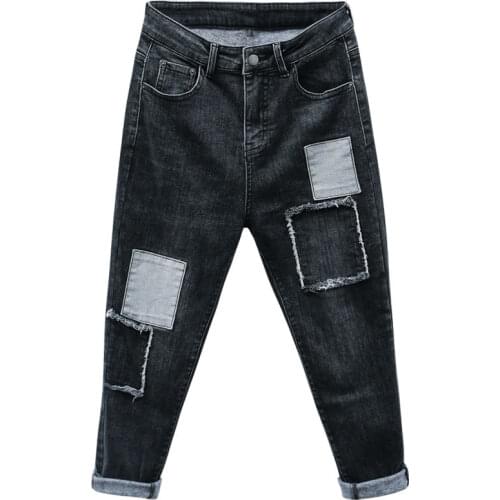 Cheap wholesale 2021 spring summer autumn new fashion casual Denim women Pants woman female OL baggy jeans Py8123