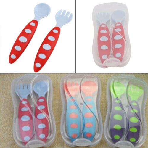 Baby Spoons Tableware Infant Children Soft Soup Fork Cochleare Baby Spoon Kitchen Utensils Kid Feeding Infant Spoon + Retail Box