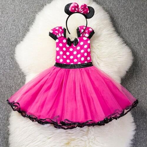 Toddler Baby Girls Dress Up Halloween Cosplay Princess Costume Kids Christmas Party Children Polka Dot Tutu Birthday Clothes