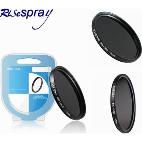 Camera filter 49mm/52/55/58/62/67/72/77mm Neutral density ND 1000 ND1000 filter For Canon Nikon D3400 1100D 700 D