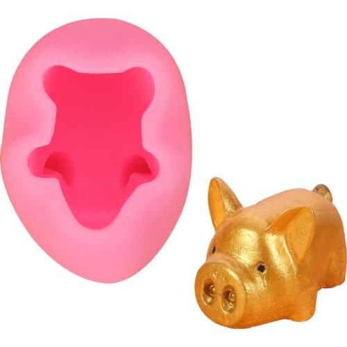 Facemile Pig Shape Cake Mould Silicone Lovely Chocolate Jelly Ice Candy Mold DIY Baking Tools Bakeware Soap Making Mould