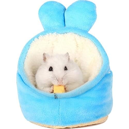 Pet Cage for Hamster Accessories Pet Bed Mouse Cotton House Small Animal Nest Winter Warm For Rodent/Guinea Pig/Rat/Hedgehog