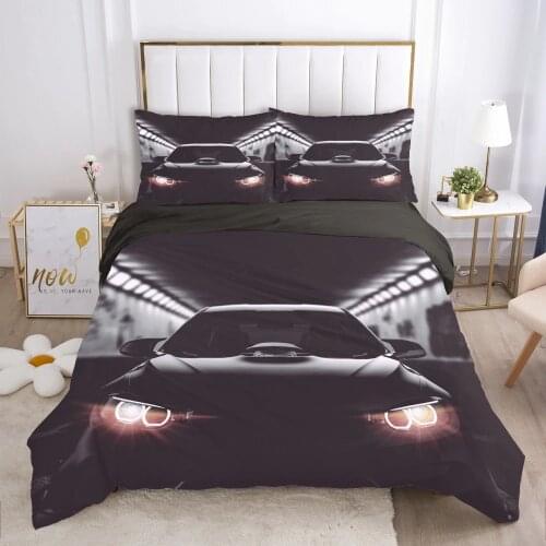 Bedding set Queen King Full Double Duvet cover set pillow case Bed linens Quilt cover 240x220 240*260 Car Car lights