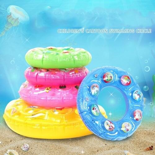 Summer Baby Kids Cartoon Safety Swimming Ring Inflatable Swim Float Water Fun Pool Toys Flamingo Swim Circle Water Sport