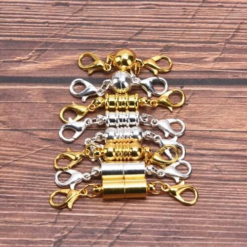 10pcs/lot Lobster Clasp Magnetic Clasps Hooks Bracelets Necklace Connectors Magnet Clasps DIY Jewelry Making Findings Accessorie