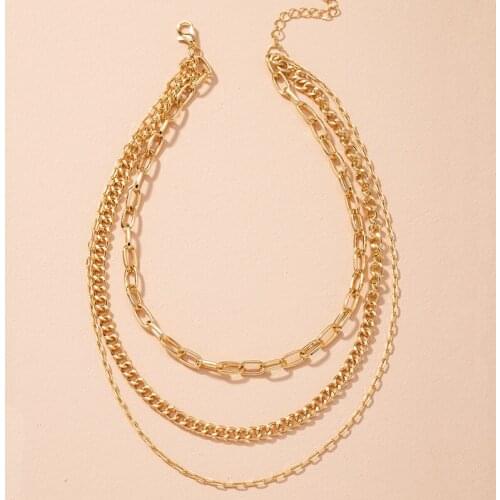 Exaggerated Ins Jewelry Necklace Female Hip-hop Mens Jewelry Female Necklace Cuban Chain