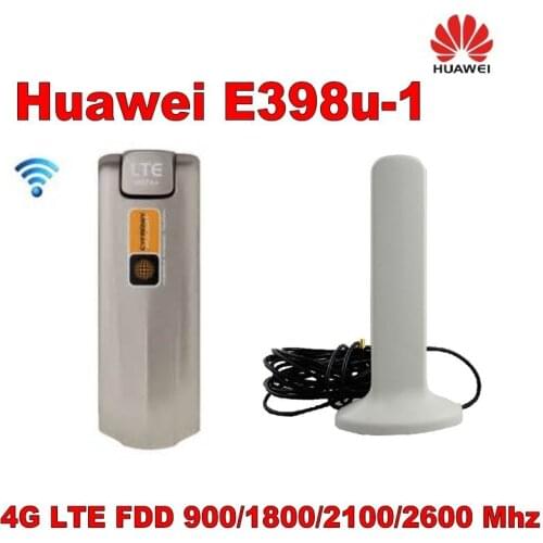 Huawei E398 u-1 Mobile Broadband USB STICK Dongle LTE 3G 4G 100Mbps+10dbi TS9 4G antenna