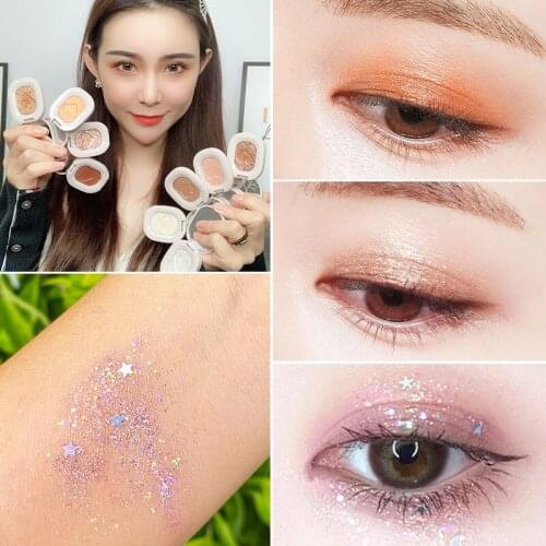 Monochrome Eye Shadow Waterproof And Sweat-proof Glitter Sequins Shimmer Eyeshadow Eye Daily Makeup TSLM1