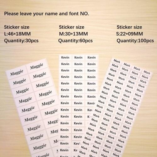 Colorful customizable name stickers waterproof anti-tear scrapbooking accessories labels vintage BLANK stickers