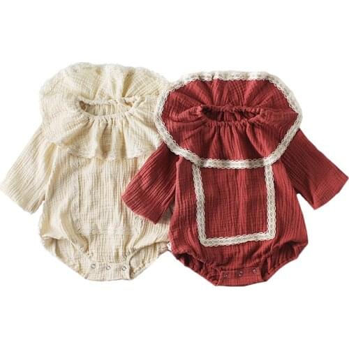 Spring Summer New Baby Girls Jumpsuit 2020 Fashion Girls Ruffles Romper 0-3 Years Baby Girl Clothes Cotton New-born Baby Clothes