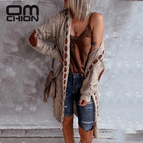 OMCHION Plus Size 5XL 2019 Lace Up Vintage Winter Coat Women Hooded Cardigans Casual Oversized Sweater Jacket Knitwear LYT91