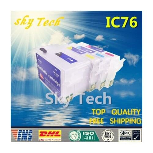 76L IC76 Empty Refillable Ink cartridges For ICBK76 - ICY76 suit for Epson PX-M5040F PX-S5040 PX-M5041F , With ARC Chips