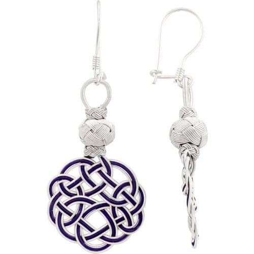 KUTAYDAN Trabzon Kazaziye Hand Knitting Earrings 925 Sterling Silver