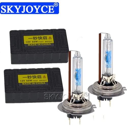 SKYJOYCE 12V AC 55W 5500K Fast Bright Xenon Bulb 55W H7 9005 HB3 Error Free Canbus HID Xenon Kit With Mini Canbus HID Ballast