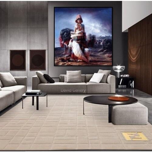 Handmade Modern oil painting Mei Dongsheng artworks Wall art pictures painted for bedroom Home Decor