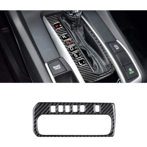 Special Interior Front Center Console Gear Box Shift Panel Button Cover Trim Protector for Honda Civic 2016 2017 2018 2019 2020