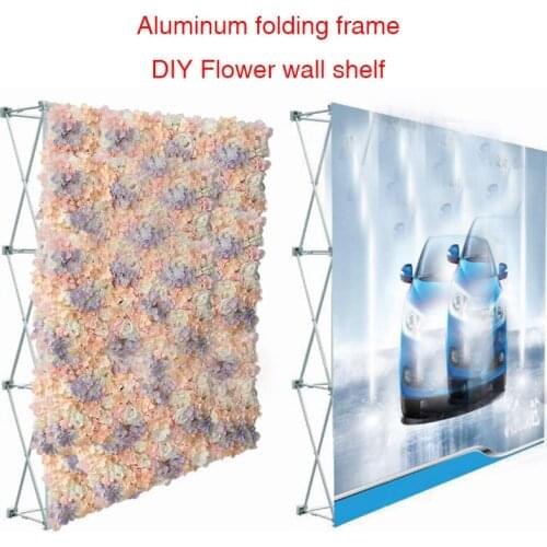 Wedding Flower Wall Shelf Advertising Display Stand Aluminum Folding Shelf Party Supplies Show Background Wall photography props