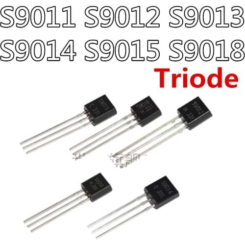 100pcs/lot S9012 9012 PNP in-line triode transistor TO-92