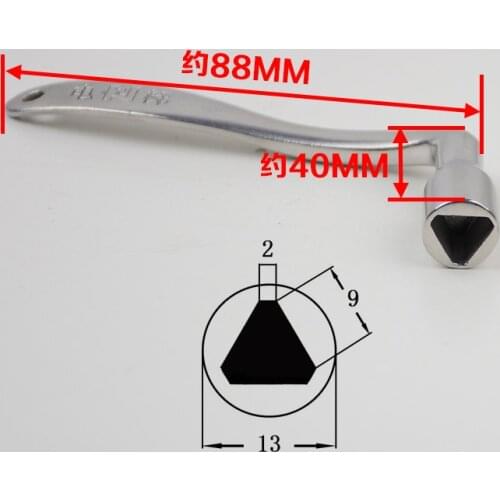 For Universal stainless steel elevator triangle key Kone Mitsubishi Otis door lock train door key