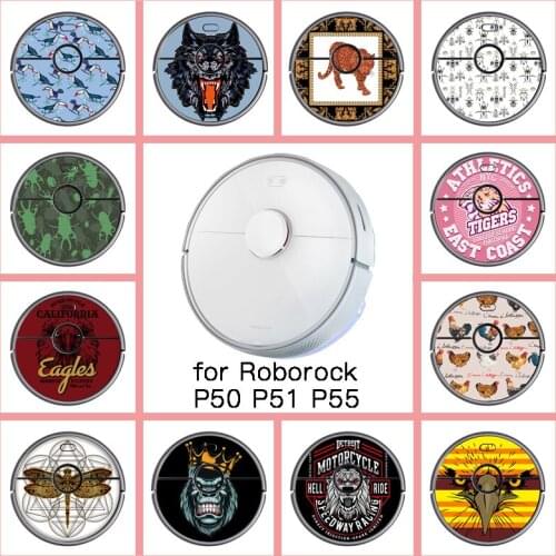 Provide Customized Custom Street Style Cute Sticker for Roborock P50 P51 P55 Robot Robotic Vacuum Cleaner Skin Spare Parts