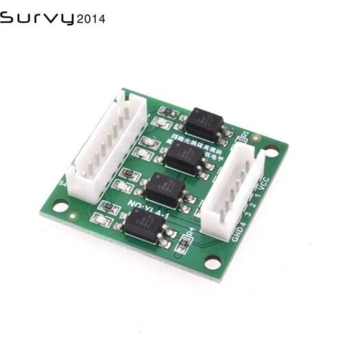 1pcs 4 Channel 4CH Optical Coupler Isolation High/Low Level Voltage Converter Module Board Low Level Valid diy electronics