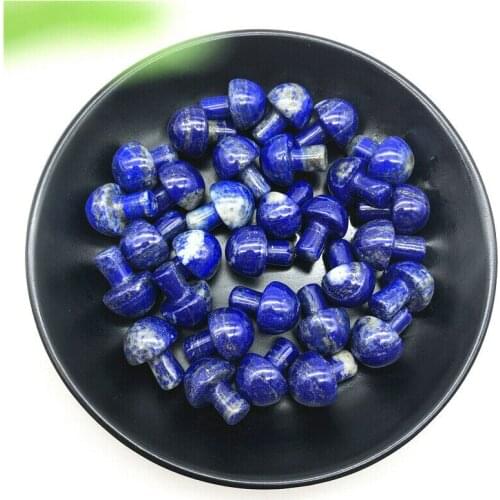 1pc Natural Lapis Lazuli Mushroom Quartz Crystal Hand Polished Healing Decor Natural Stones and Minerals