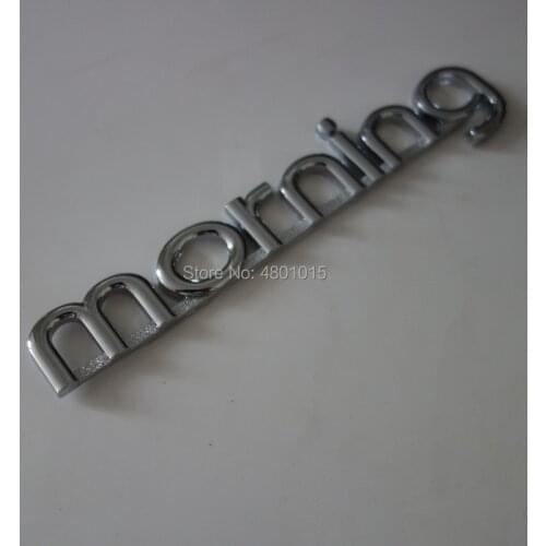 10pcs Auto Chrome Letter Morning Emblem Sticker Car Styling