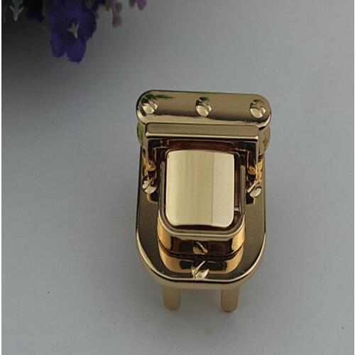 20 PCS/lot) metal plating processing leather handbags mortise lock decorative accessories