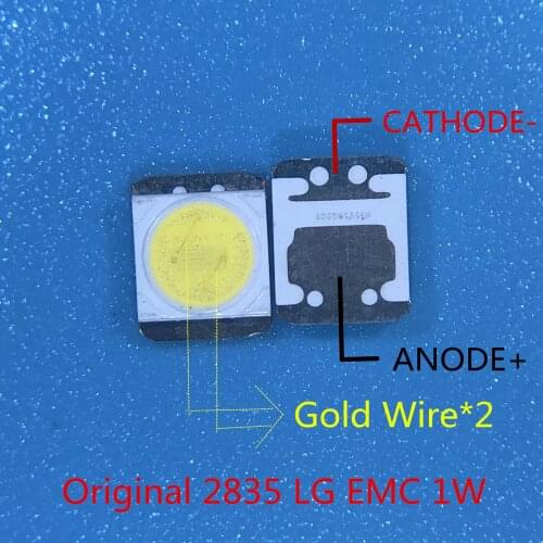 2000pcs Para Korea LG 2835 LED SMD LED Repair LG LCD TV Backlight 3528 1W 3V Cool White LATWT470RELZK