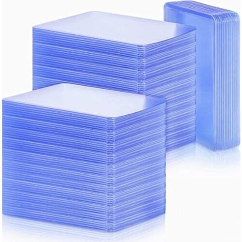 25 Count Holder Toploaders Clear Protective Sleeves For Collectible Trading Basketball Sports Cards 35pt School Office Supplies