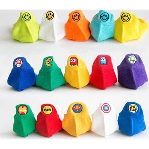 5PCS Soft Cotton Breathable Mesh Kids Socks Summer Short Tubes Baby Girls Socks Newborn Baby Boy Happy Socks Infant Clothing