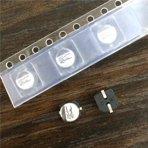 50pcs 33uF 10V ELNA RV2 series 5x5.3mm 10V33uF Chip type SMD Aluminum Electrolytic Capacitor