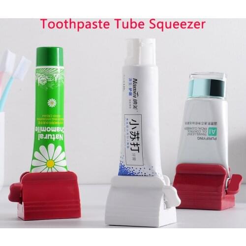 1 Piece Toothpaste Tube Squeezer Non-Toxic Plastic Toothpaste Rolling Holder Useful Dispenser For Home & Living