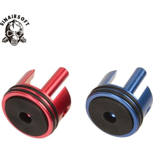 CNC Aluminum Double O-ring Rubber Pad Type Piston Cylinder Head Fit AEG Airsoft Ver.2/3 Gearbox For Paintball Accessories