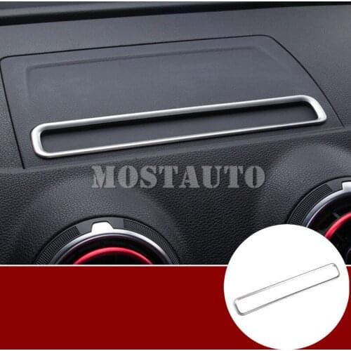 For Audi A3 S3 Interior Dashboard GPS Navigation Decoration Cover Trim 2014-2019 1pcs Car Accessories Interior Car Decor