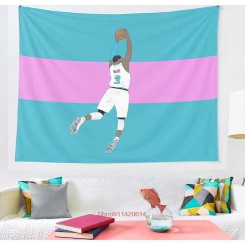 Dwyane Wade Vice tapestry wall decoration witchcraft tapestry Bohemian Hippie home decoration mattress yoga mat