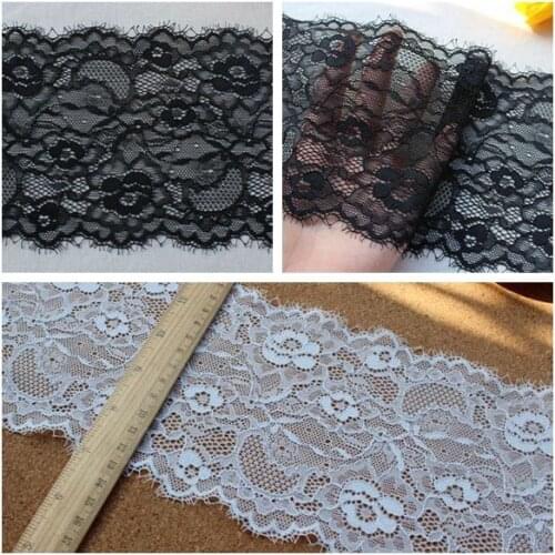 Wide 13CM export eyelash elastic lace handmade DIY clothing accessories skirt material